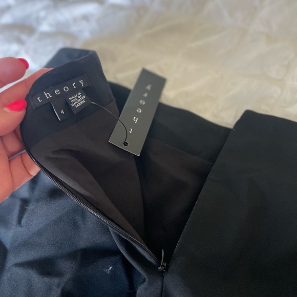 Theory Black Knee-Length Pencil Skirt for Work - Picture 9 of 10